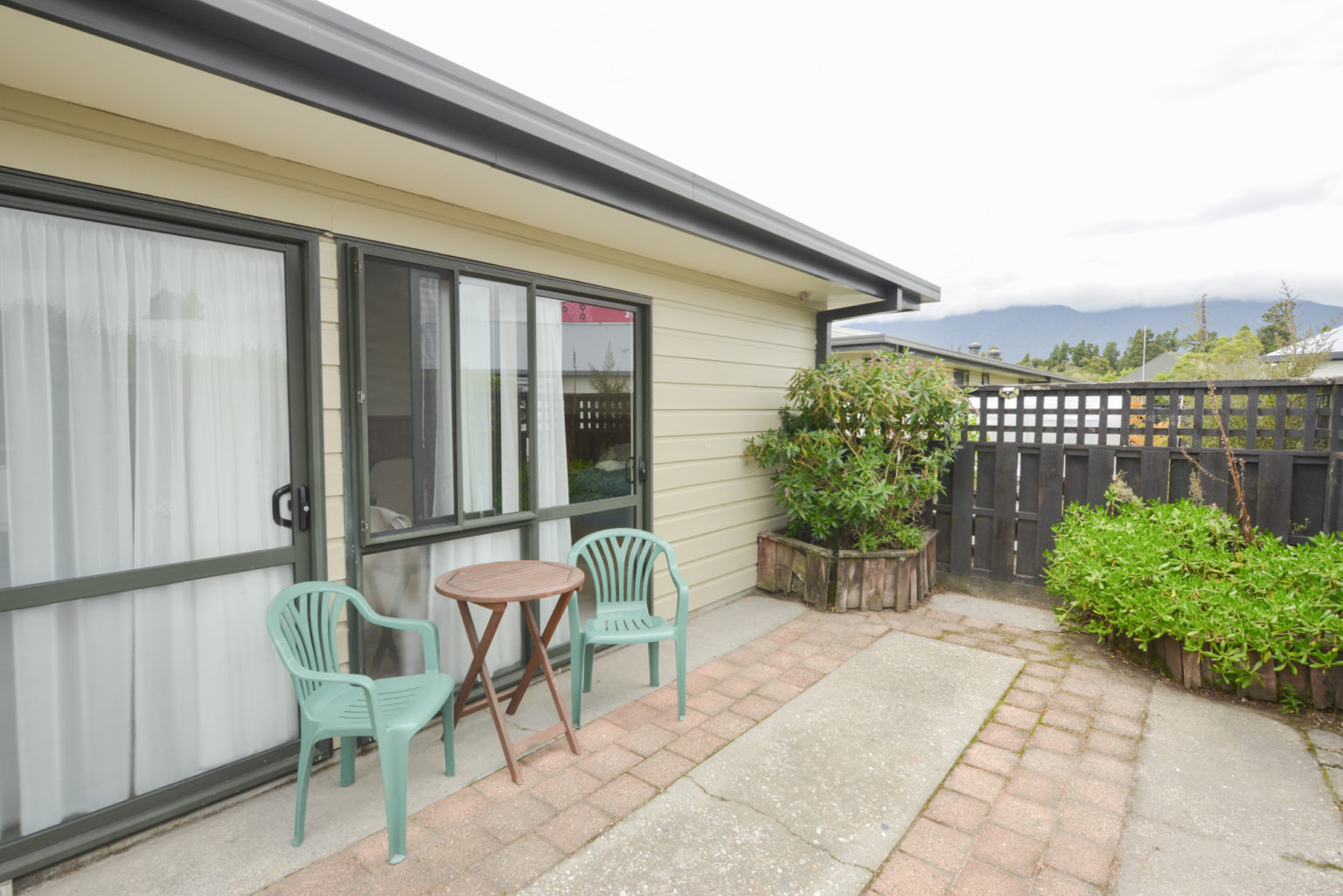 Back area of Motel in haast wilderness new zealand